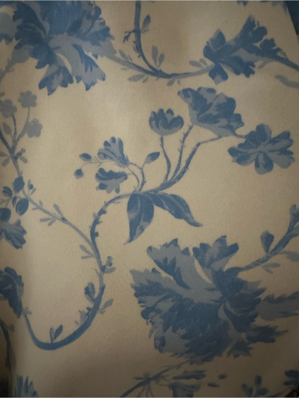 Abercrombie & Fitch Blue Floral Wide-Leg Sweatpants - Picture 4 of 4